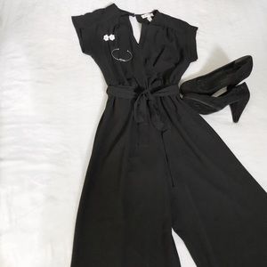 Black Chiffon Jumpsuit